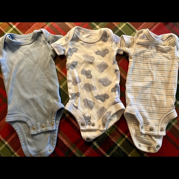 Just One You Boys Onesies Preemie 3 Piece Color Pack - Picture 1 of 13